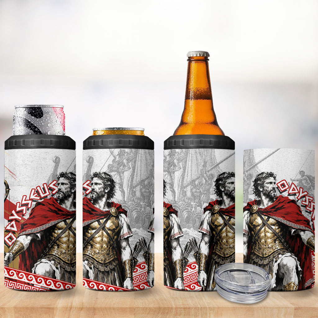 Odysseus 4 in 1 Can Cooler Tumbler King Of Ithaca - Ancient Greek Mythology