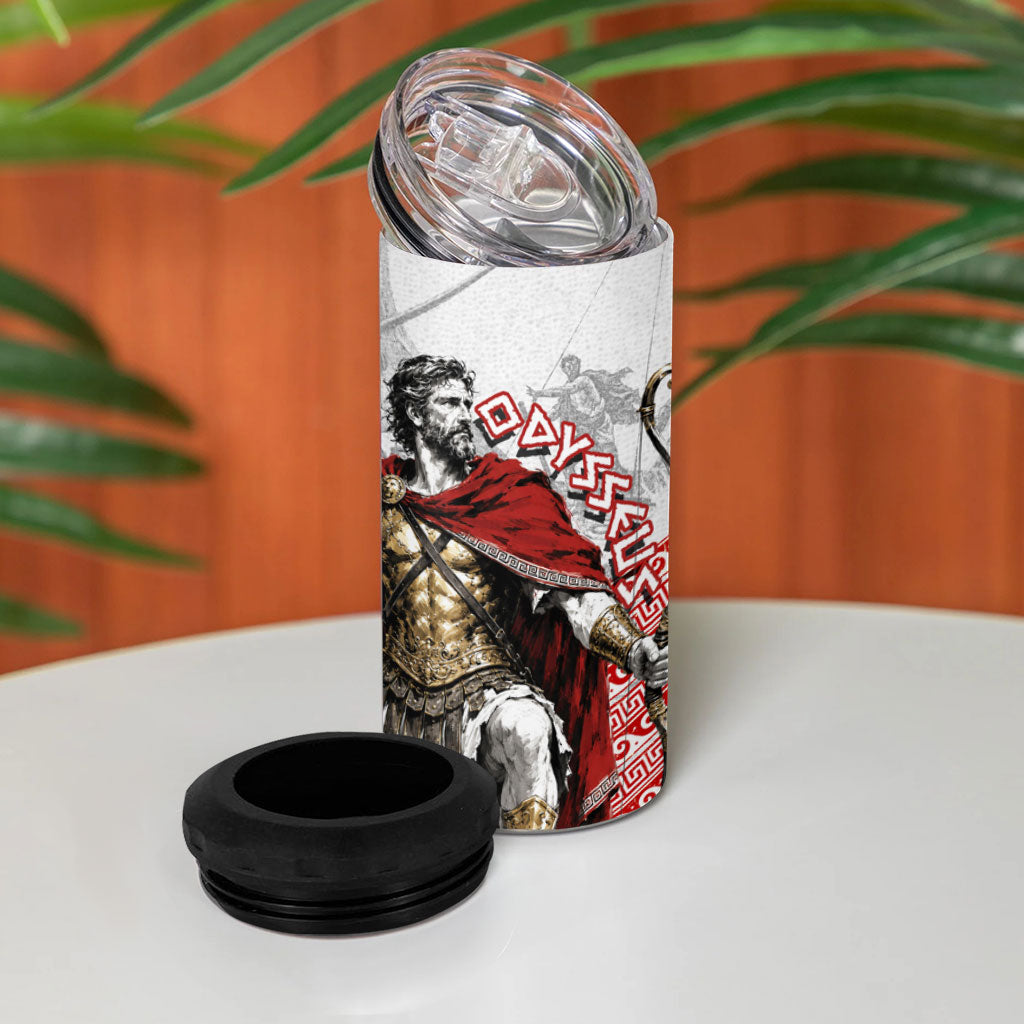 Odysseus 4 in 1 Can Cooler Tumbler King Of Ithaca - Ancient Greek Mythology