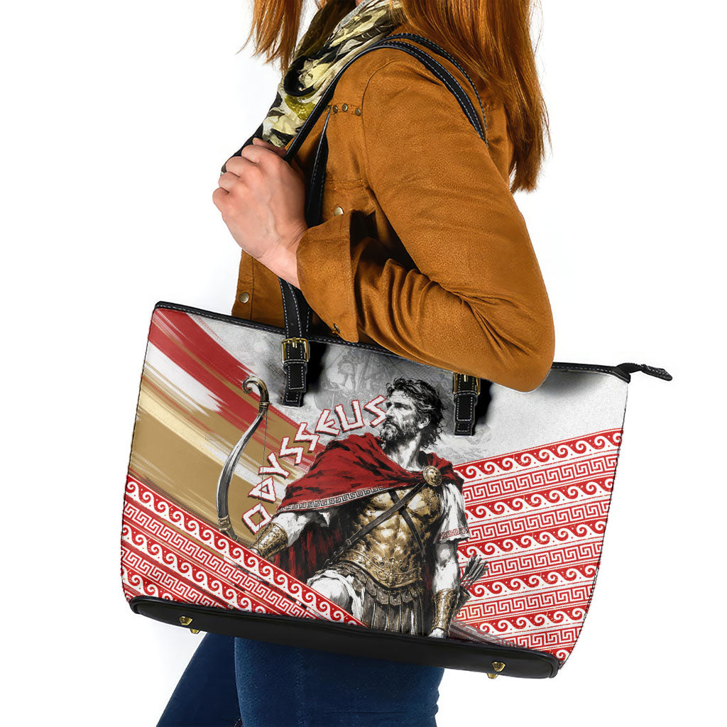 Odysseus Leather Tote Bag King Of Ithaca - Ancient Greek Mythology
