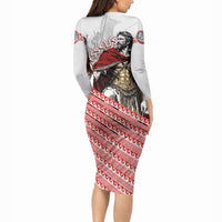 Odysseus Long Sleeve Bodycon Dress King Of Ithaca - Ancient Greek Mythology