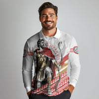 Odysseus Long Sleeve Polo Shirt King Of Ithaca - Ancient Greek Mythology