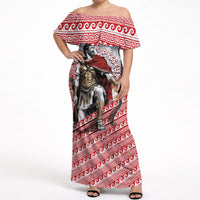 Odysseus Off Shoulder Maxi Dress King Of Ithaca - Ancient Greek Mythology
