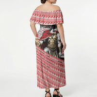 Odysseus Off Shoulder Maxi Dress King Of Ithaca - Ancient Greek Mythology