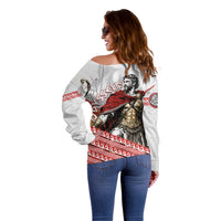 Odysseus Off Shoulder Sweater King Of Ithaca - Ancient Greek Mythology