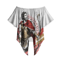 Odysseus Off Shoulder Wrap Waist Top King Of Ithaca - Ancient Greek Mythology