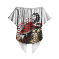 Odysseus Off Shoulder Wrap Waist Top King Of Ithaca - Ancient Greek Mythology