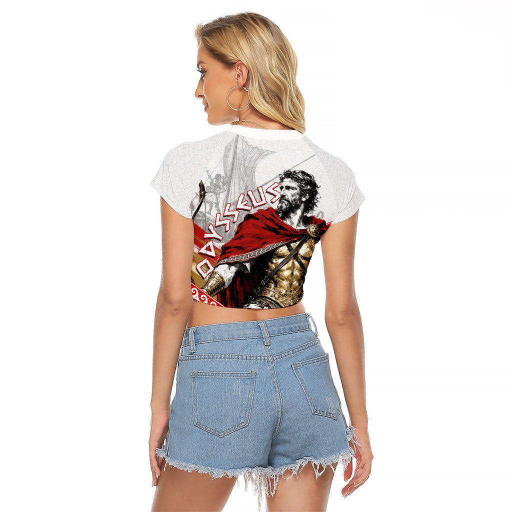 Odysseus Raglan Cropped T Shirt King Of Ithaca - Ancient Greek Mythology