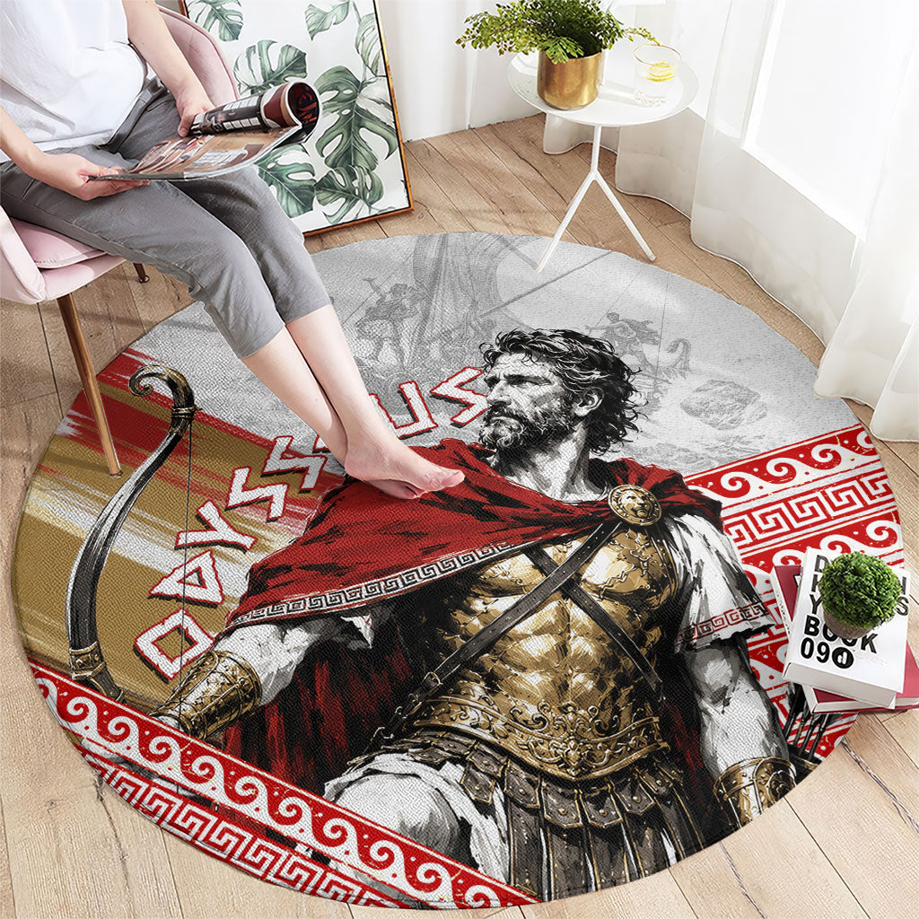 Odysseus Round Carpet King Of Ithaca - Ancient Greek Mythology