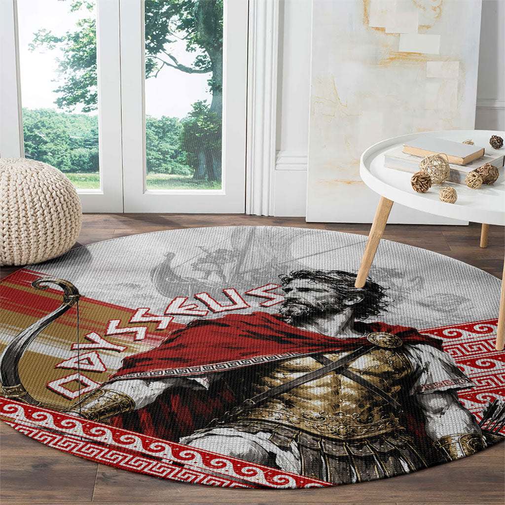 Odysseus Round Carpet King Of Ithaca - Ancient Greek Mythology