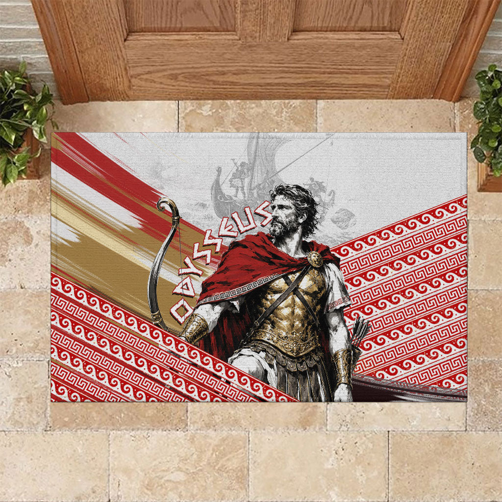 Odysseus Rubber Doormat King Of Ithaca - Ancient Greek Mythology