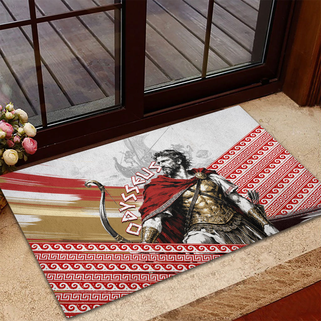 Odysseus Rubber Doormat King Of Ithaca - Ancient Greek Mythology