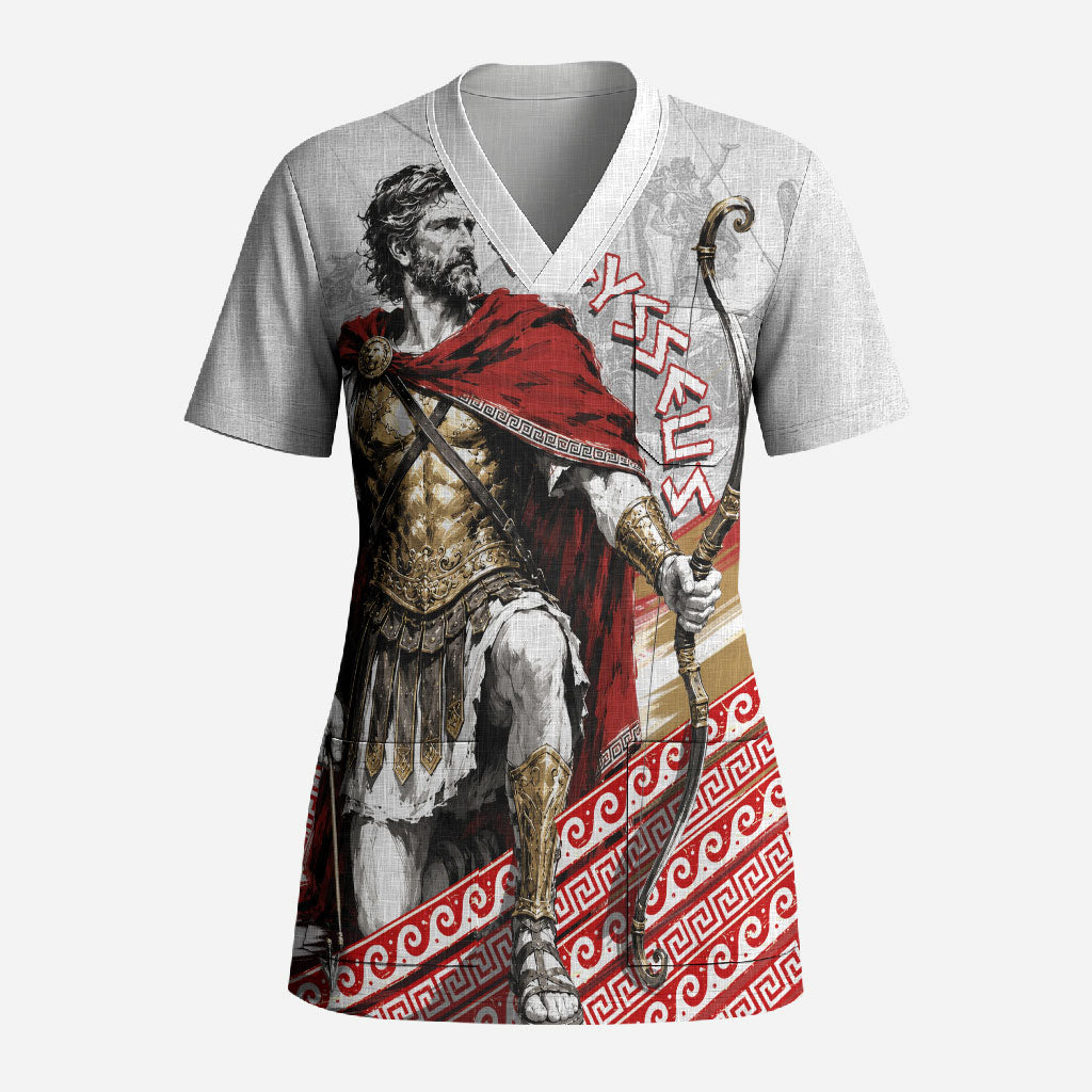 Odysseus Scrub Top King Of Ithaca - Ancient Greek Mythology