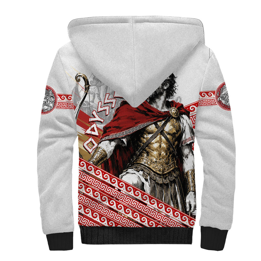 Odysseus Sherpa Hoodie King Of Ithaca - Ancient Greek Mythology