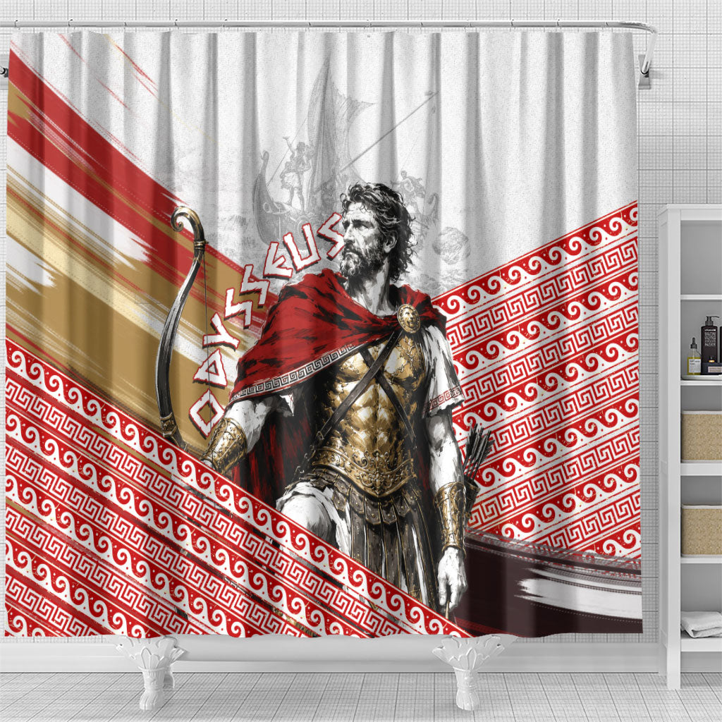 Odysseus Shower Curtain King Of Ithaca - Ancient Greek Mythology
