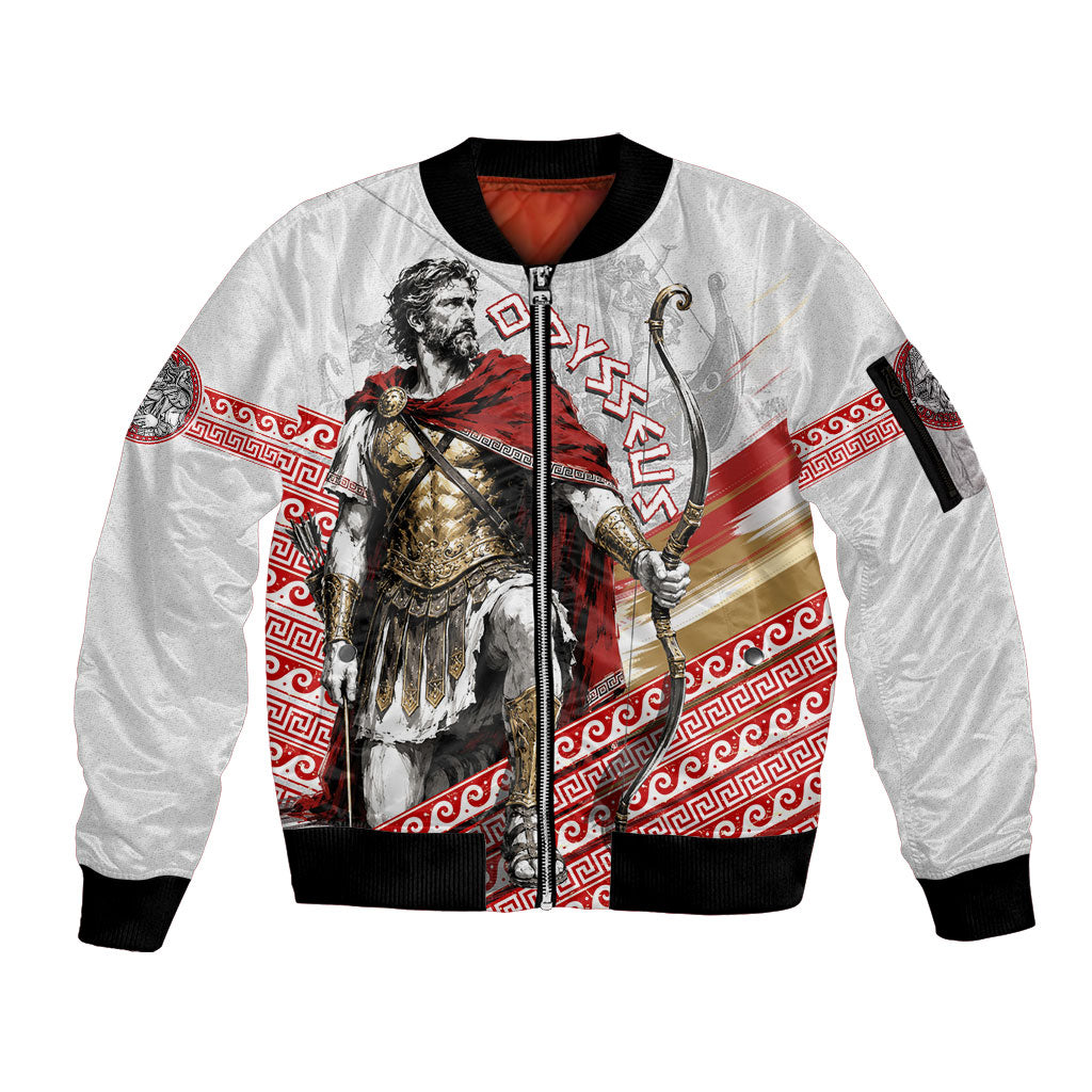 Odysseus Sleeve Zip Bomber Jacket King Of Ithaca - Ancient Greek Mythology