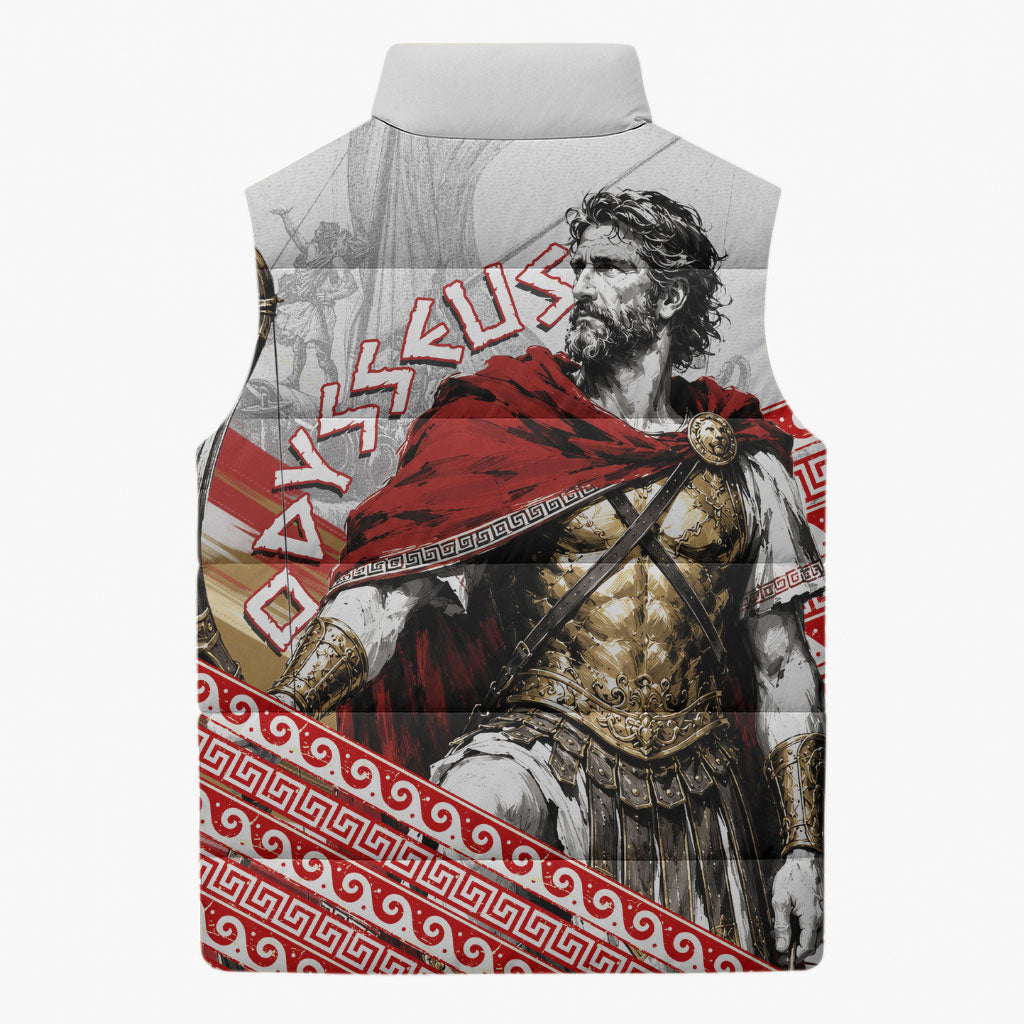 Odysseus Sleeveless Puffer Jacket King Of Ithaca - Ancient Greek Mythology