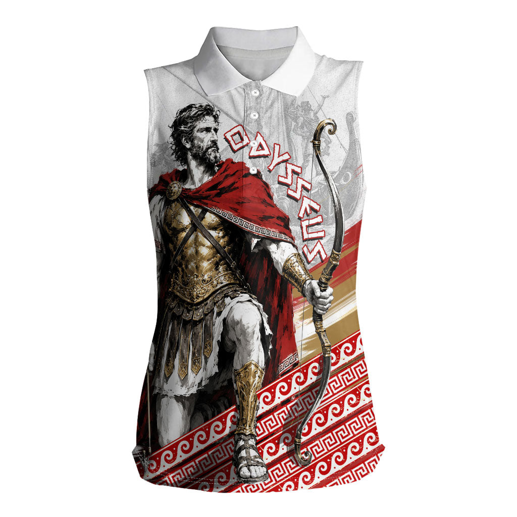 Odysseus Women Sleeveless Polo Shirt King Of Ithaca - Ancient Greek Mythology