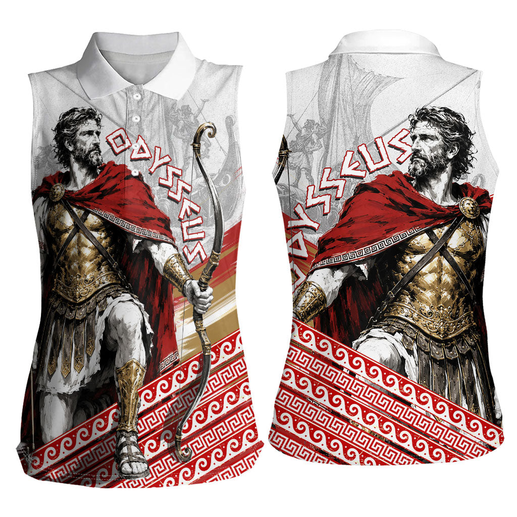 Odysseus Women Sleeveless Polo Shirt King Of Ithaca - Ancient Greek Mythology