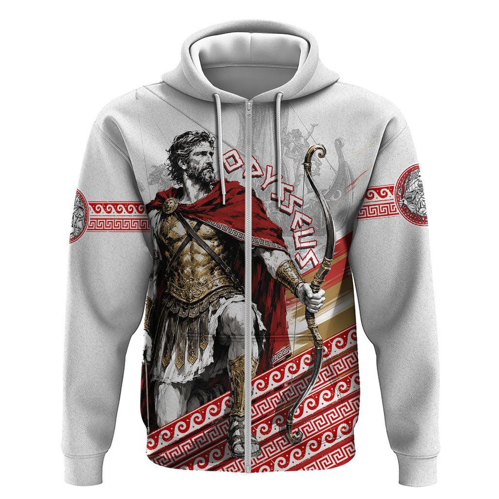 Odysseus Zip Hoodie King Of Ithaca - Ancient Greek Mythology