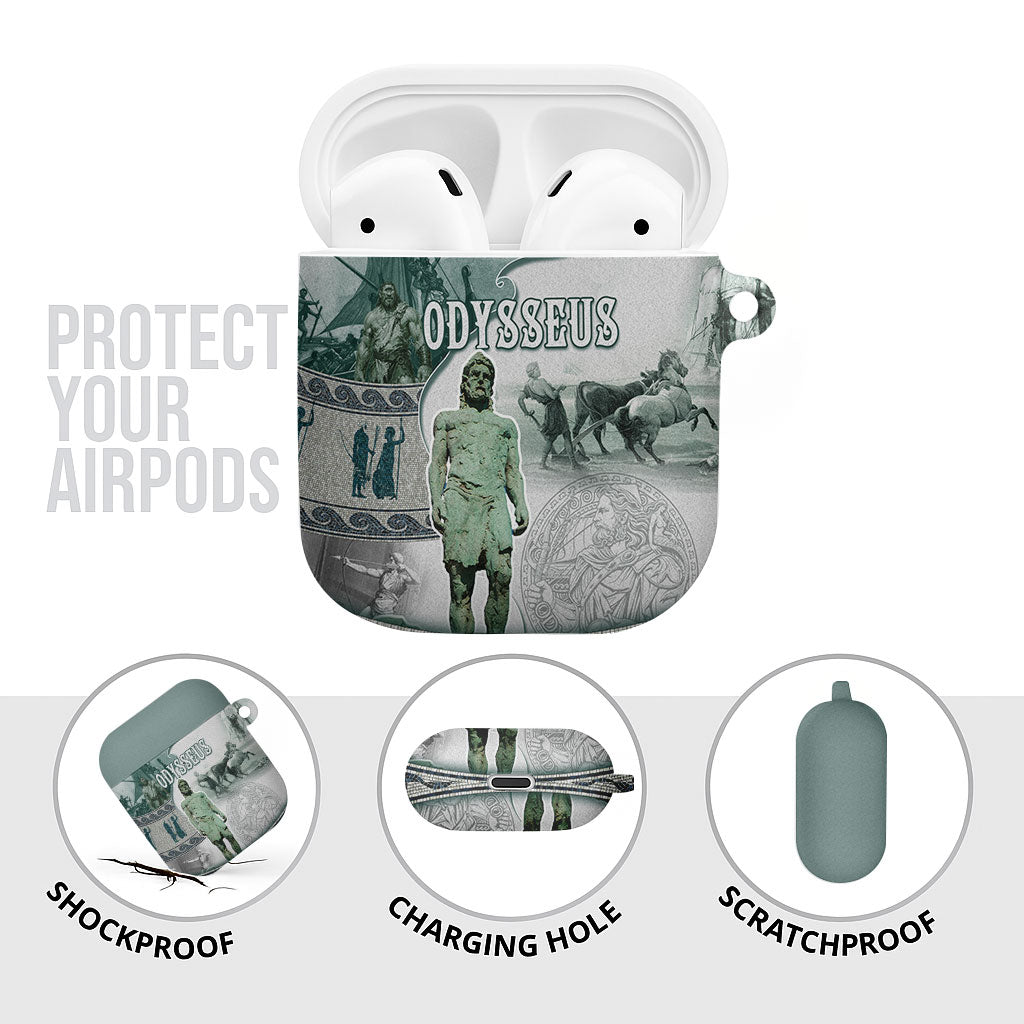 Odysseus King Of Ithaca AirPods Case Ancient Greek Statue Mosaic Classic Mythology Art