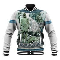 Odysseus King Of Ithaca Baseball Jacket Ancient Greek Statue Mosaic Classic Mythology Art