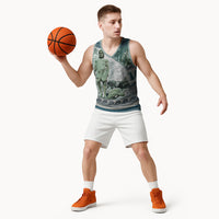 Odysseus King Of Ithaca Basketball Jersey Ancient Greek Statue Mosaic Classic Mythology Art