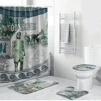 Odysseus King Of Ithaca Bathroom Set Ancient Greek Statue Mosaic Classic Mythology Art