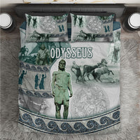 Odysseus King Of Ithaca Bedding Set Ancient Greek Statue Mosaic Classic Mythology Art