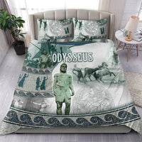 Odysseus King Of Ithaca Bedding Set Ancient Greek Statue Mosaic Classic Mythology Art