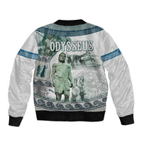 Odysseus King Of Ithaca Bomber Jacket Ancient Greek Statue Mosaic Classic Mythology Art
