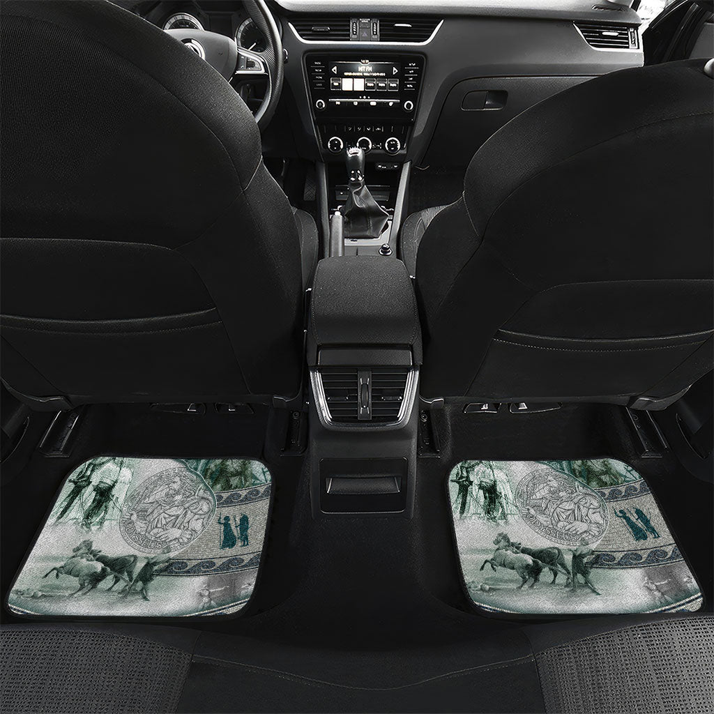 Odysseus King Of Ithaca Car Mats Ancient Greek Statue Mosaic Classic Mythology Art