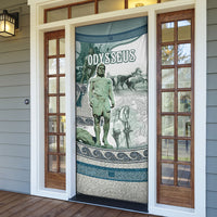 Odysseus King Of Ithaca Door Cover Ancient Greek Statue Mosaic Classic Mythology Art