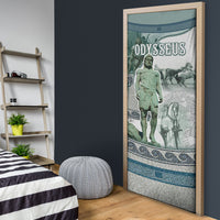 Odysseus King Of Ithaca Door Cover Ancient Greek Statue Mosaic Classic Mythology Art
