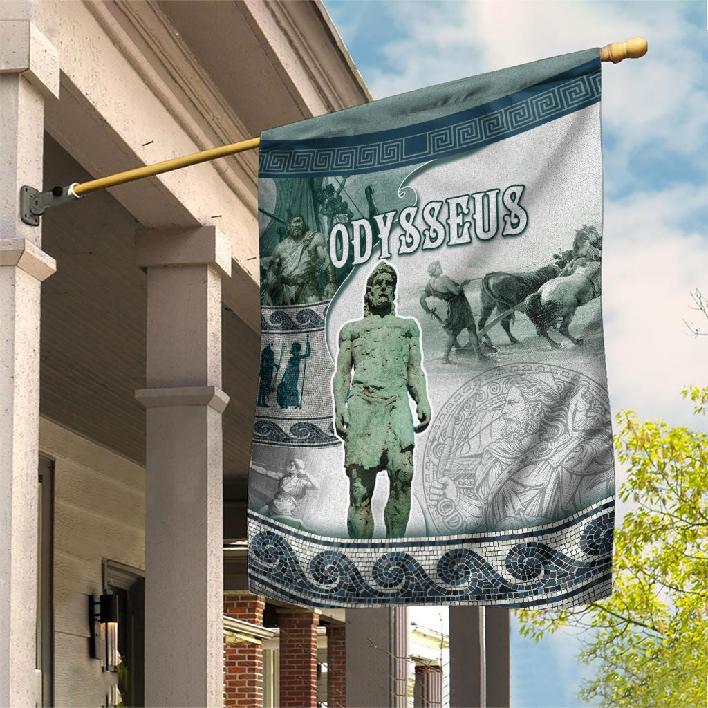 Odysseus King Of Ithaca Garden Flag Ancient Greek Statue Mosaic Classic Mythology Art