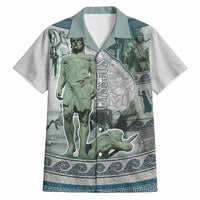 Odysseus King Of Ithaca Hawaiian Shirt Ancient Greek Statue Mosaic Classic Mythology Art