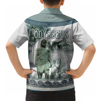 Odysseus King Of Ithaca Hawaiian Shirt Ancient Greek Statue Mosaic Classic Mythology Art