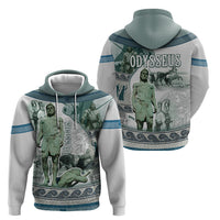 Odysseus King Of Ithaca Hoodie Ancient Greek Statue Mosaic Classic Mythology Art