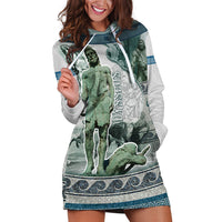 Odysseus King Of Ithaca Hoodie Dress Ancient Greek Statue Mosaic Classic Mythology Art