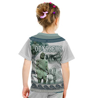 Odysseus King Of Ithaca Kid T Shirt Ancient Greek Statue Mosaic Classic Mythology Art