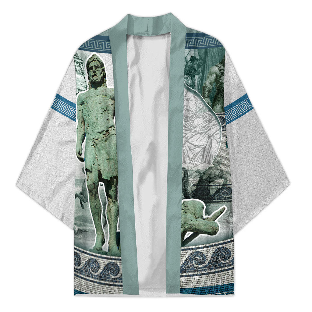 Odysseus King Of Ithaca Kimono Ancient Greek Statue Mosaic Classic Mythology Art