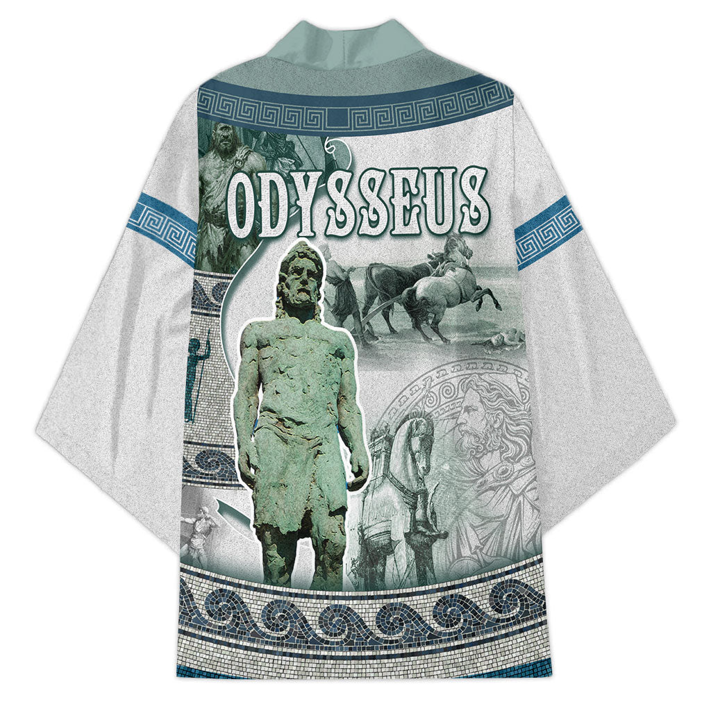 Odysseus King Of Ithaca Kimono Ancient Greek Statue Mosaic Classic Mythology Art