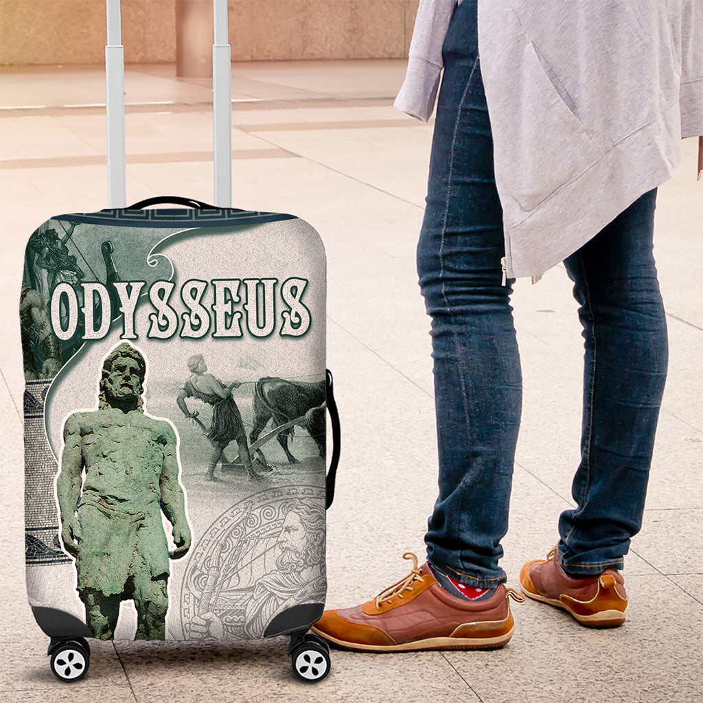 Odysseus King Of Ithaca Luggage Cover Ancient Greek Statue Mosaic Classic Mythology Art