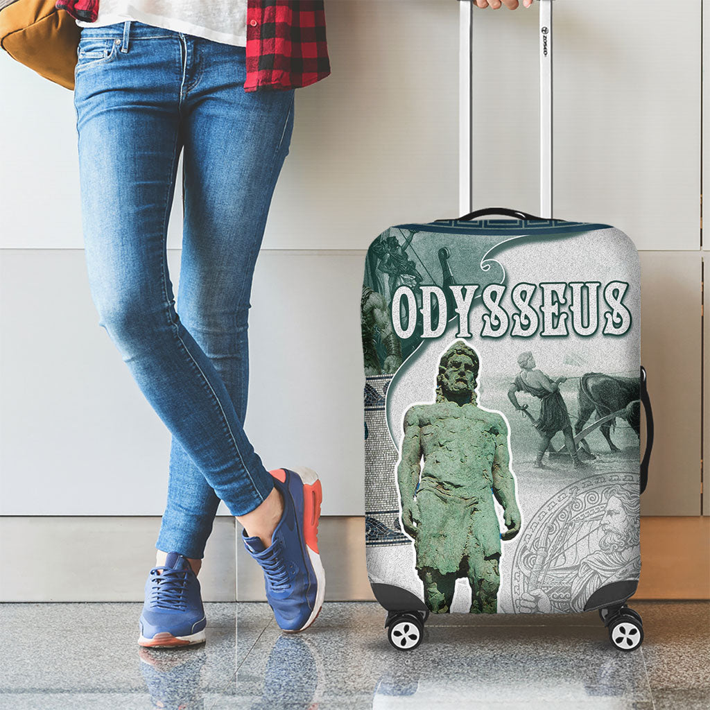 Odysseus King Of Ithaca Luggage Cover Ancient Greek Statue Mosaic Classic Mythology Art