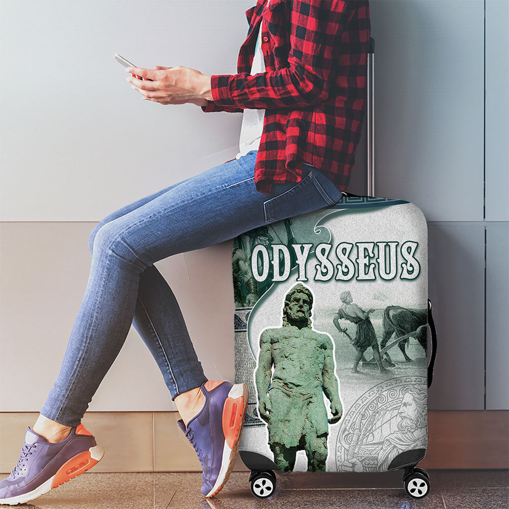 Odysseus King Of Ithaca Luggage Cover Ancient Greek Statue Mosaic Classic Mythology Art