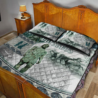 Odysseus King Of Ithaca Quilt Bed Set Ancient Greek Statue Mosaic Classic Mythology Art