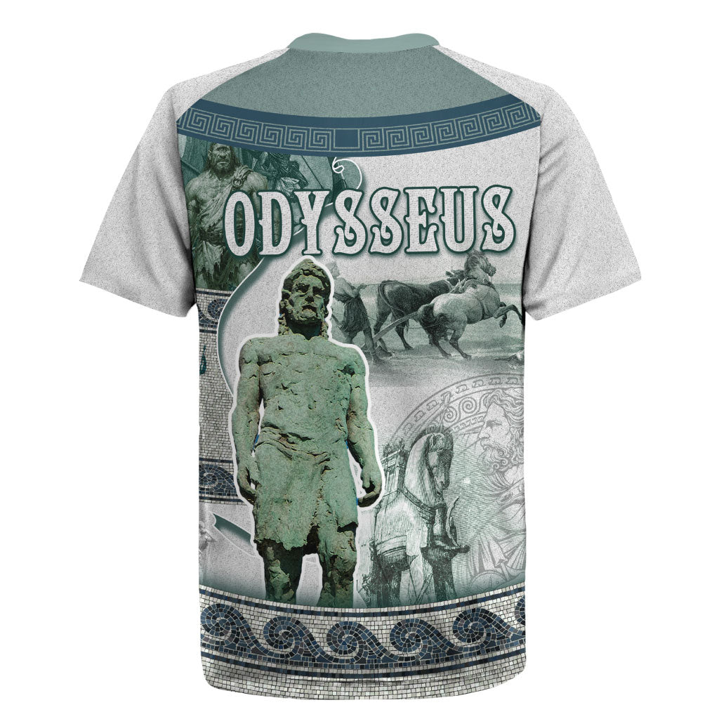 Odysseus King Of Ithaca Rugby Jersey Ancient Greek Statue Mosaic Classic Mythology Art