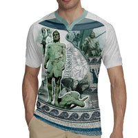 Odysseus King Of Ithaca Rugby Jersey Ancient Greek Statue Mosaic Classic Mythology Art