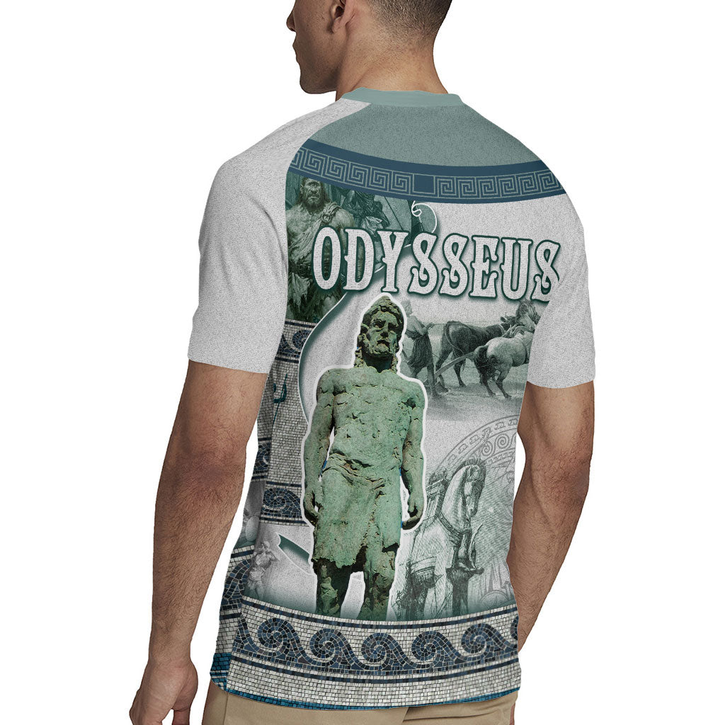 Odysseus King Of Ithaca Rugby Jersey Ancient Greek Statue Mosaic Classic Mythology Art