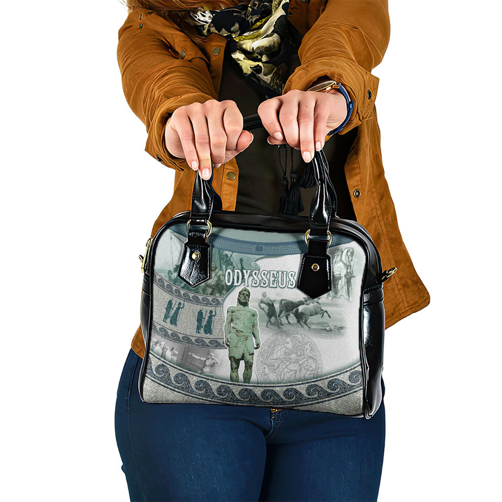 Odysseus King Of Ithaca Shoulder Handbag Ancient Greek Statue Mosaic Classic Mythology Art