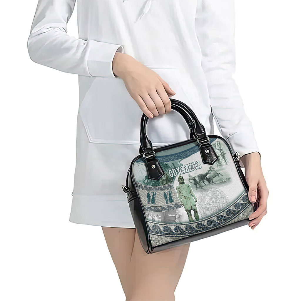 Odysseus King Of Ithaca Shoulder Handbag Ancient Greek Statue Mosaic Classic Mythology Art